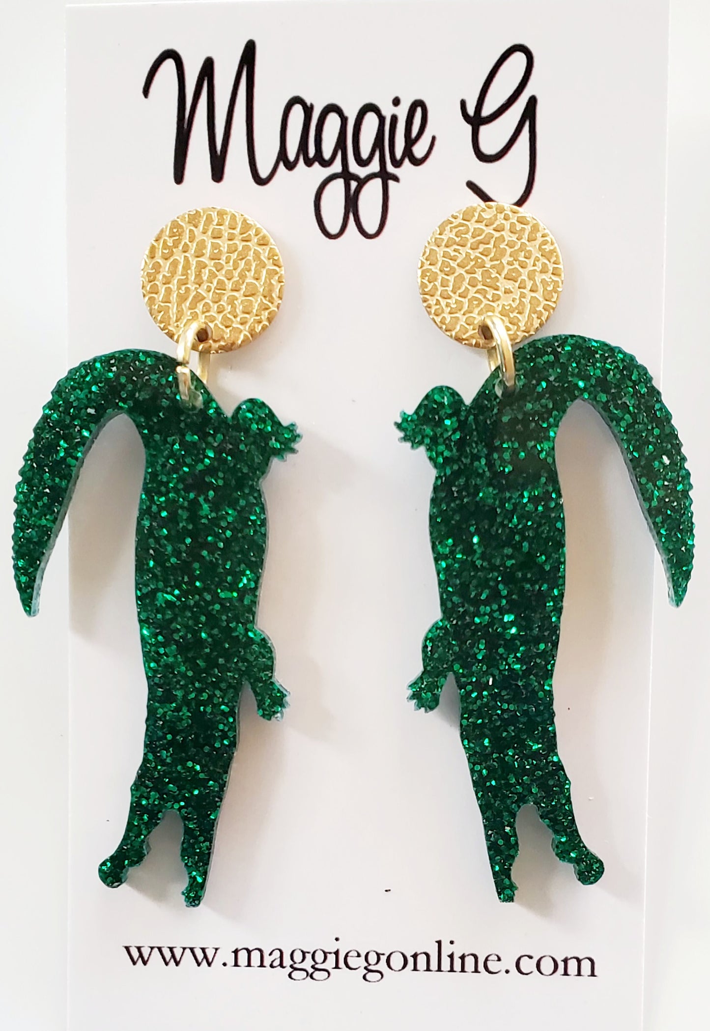 Alligator Earrings | Alligator Jewelry | Cajun Accessories