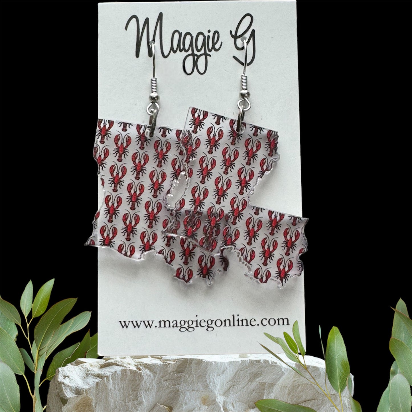 Crawfish Earrings - Crawfish Earrings, Crawfish Jewelry, Cajun Accessories, Crawfish & Corn Earrings