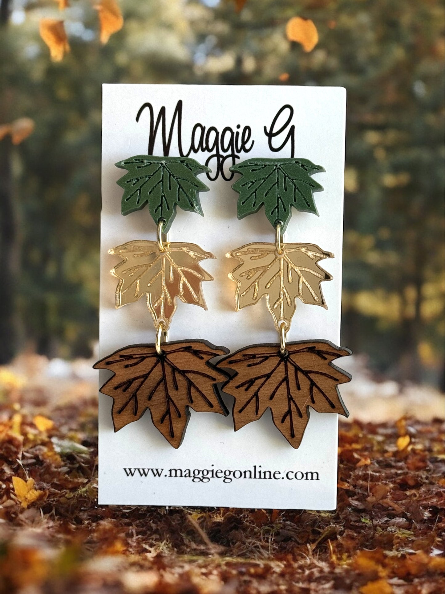 Fall earrings leaves