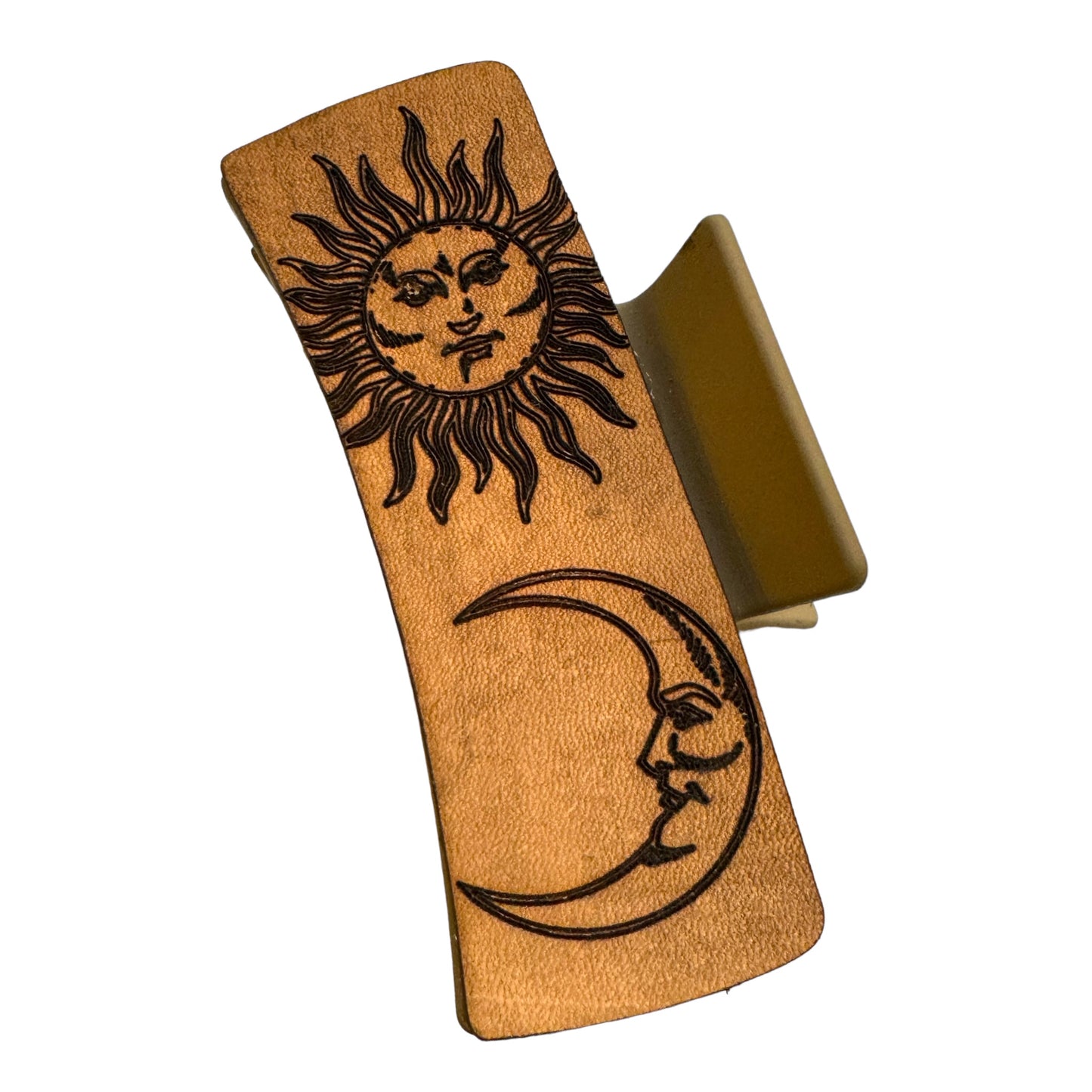 Leather Hair Clip / Hair Claw Vegan Leather