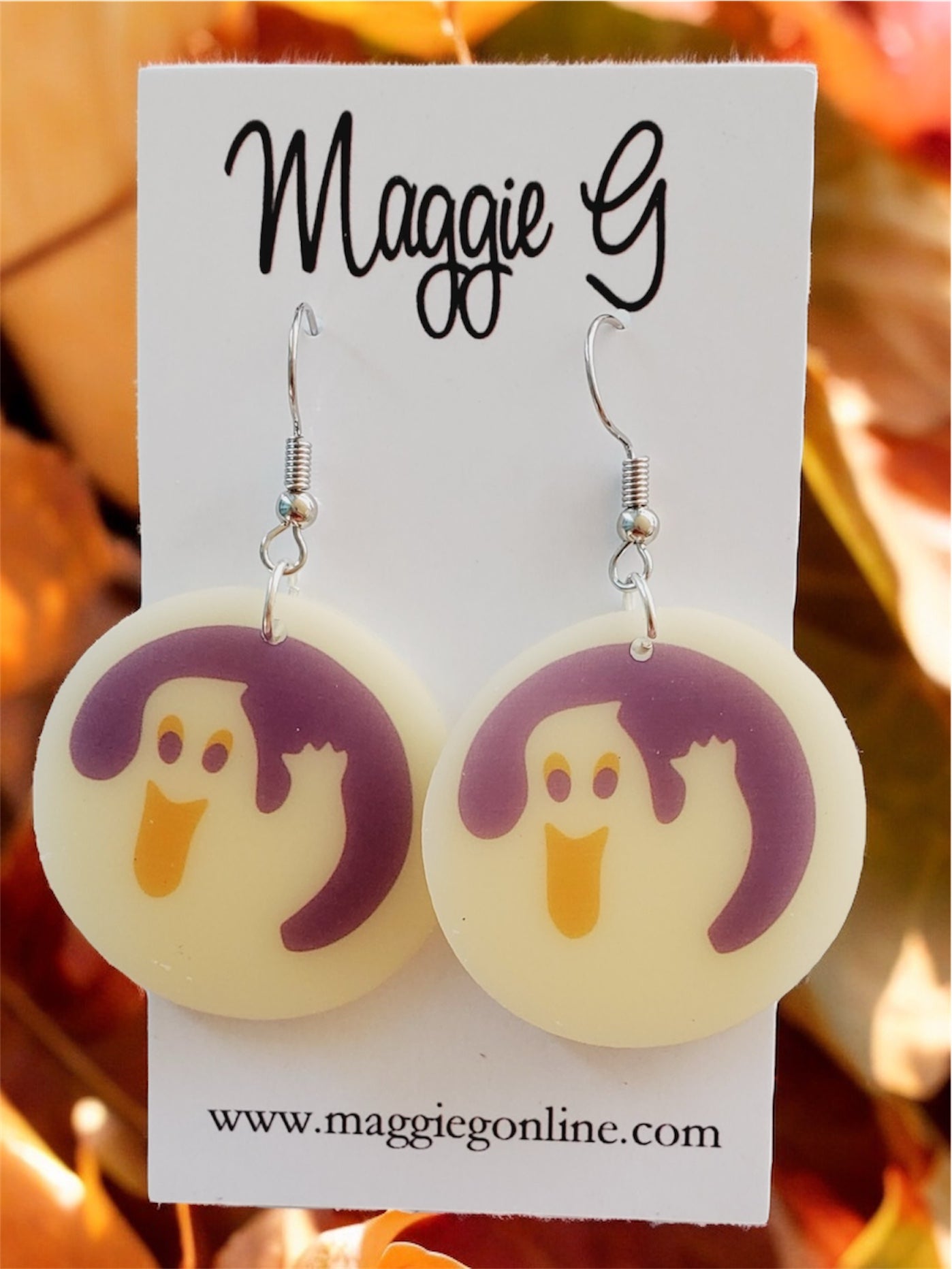 Halloween Earrings Ghost| Festive & Whimsical Jewelry