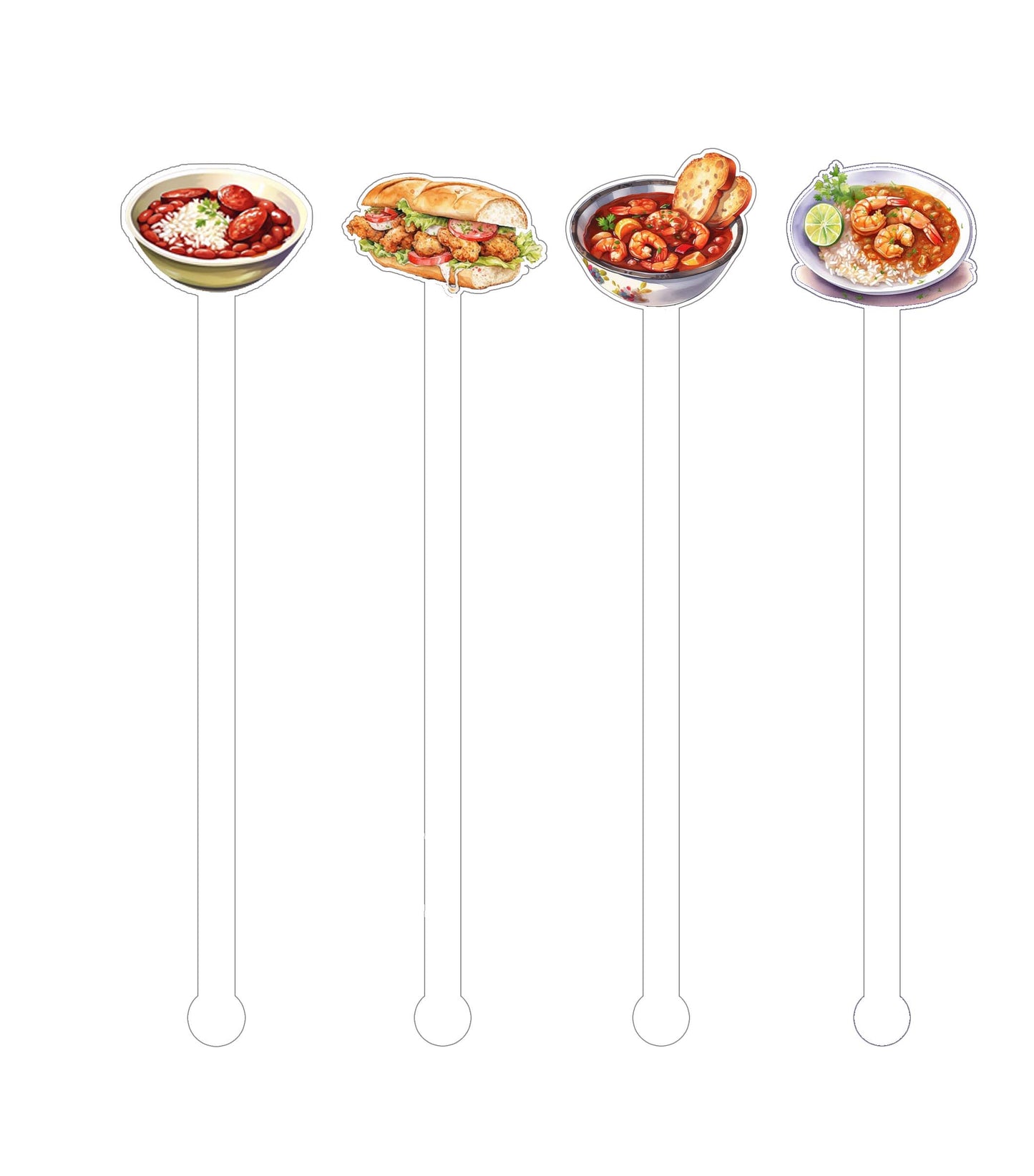 Cajun Food - Beverage Stick - Drink Stick - Swizzle Stick - Drink Stirrers - Cocktail Stir Stick