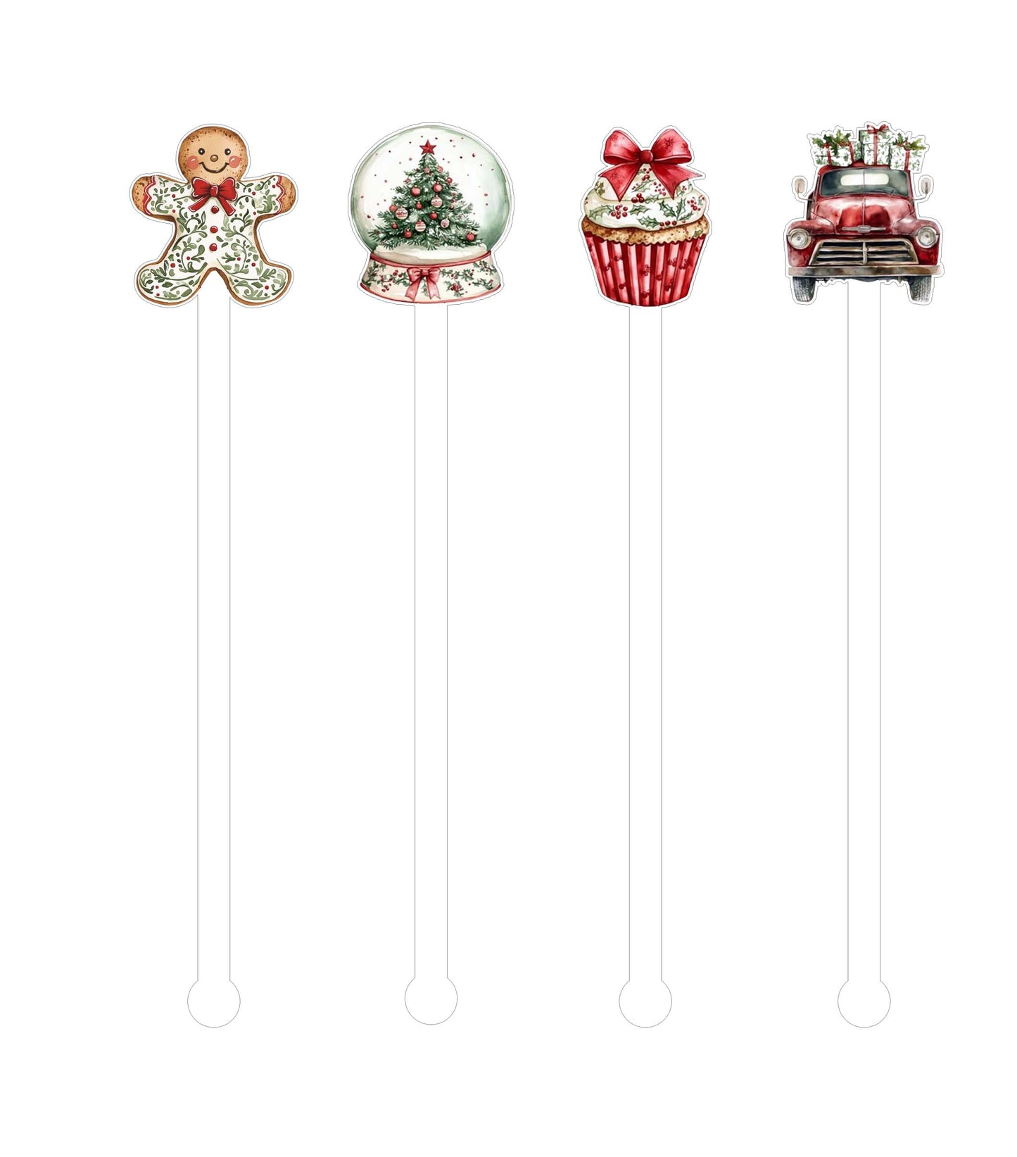 Holiday - Beverage Stick - Drink Stick - Swizzle Stick - Drink Stirrers - Cocktail Stir Stick