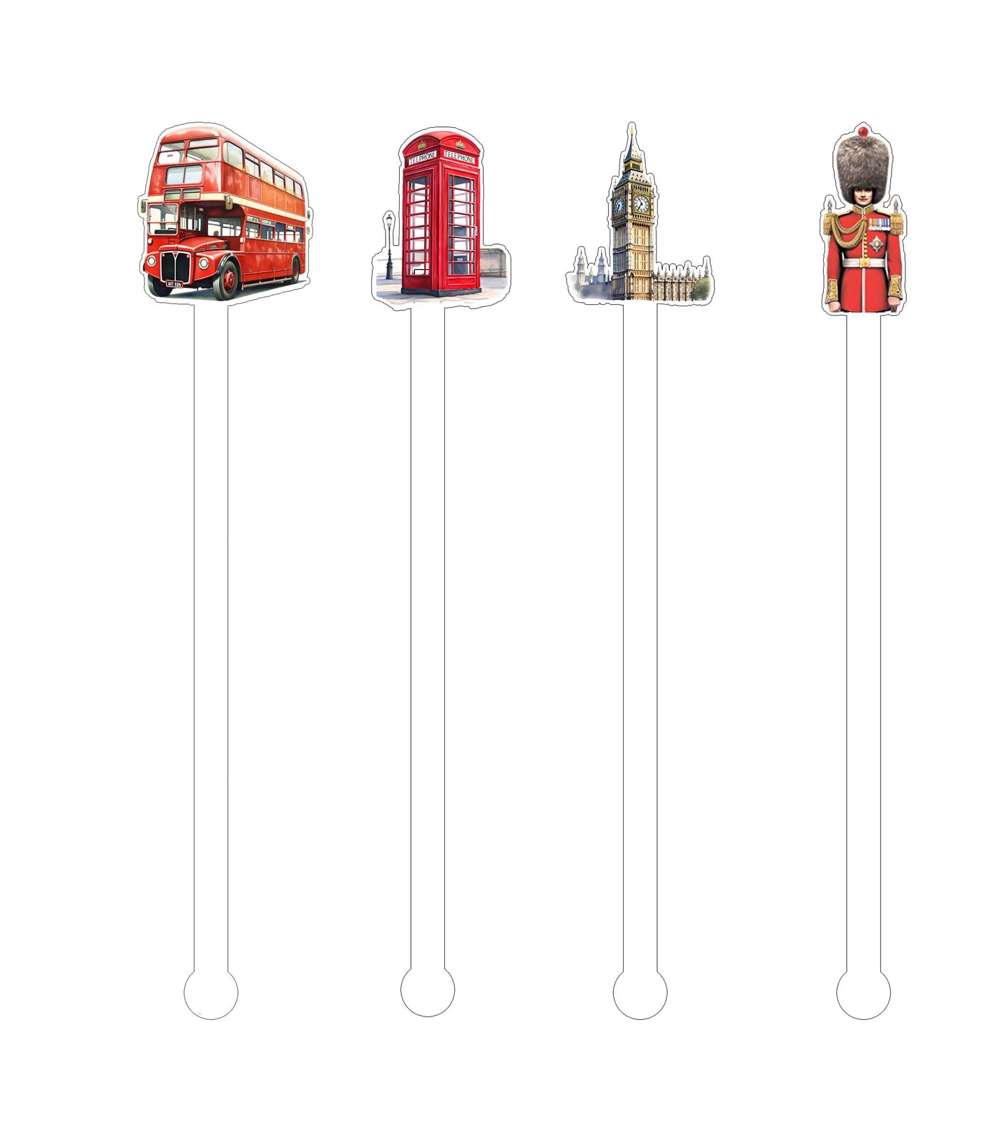 London - Beverage Stick - Drink Stick - Swizzle Stick - Drink Stirrers - Cocktail Stir Stick