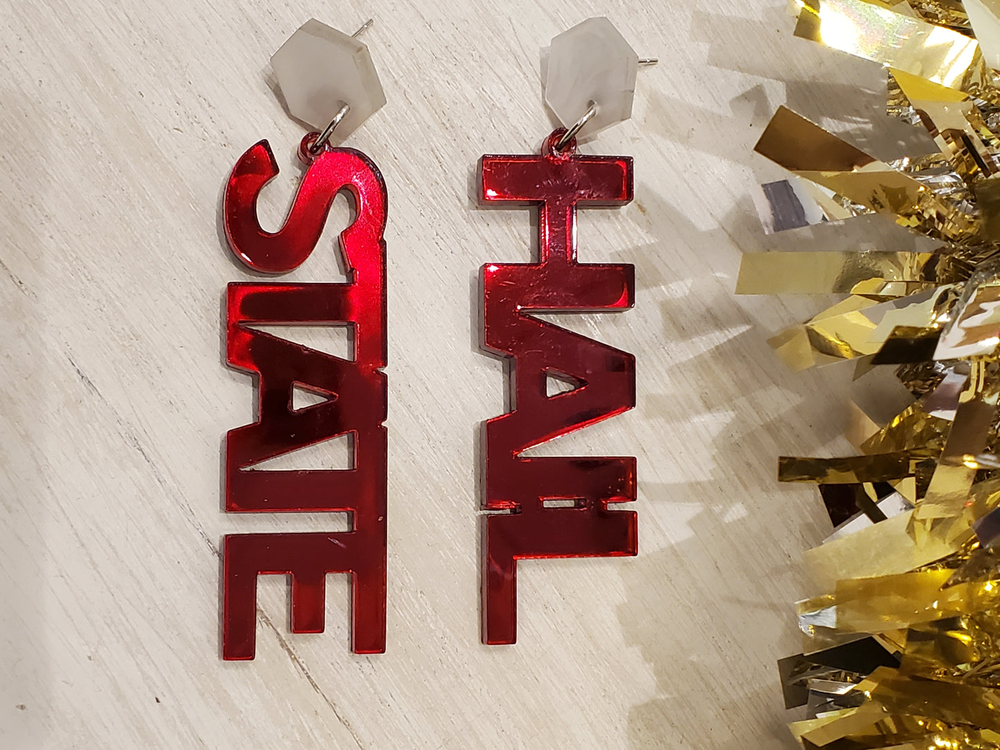 Team Earrings, Football Earrings, Spirit Wear, Game Day Earrings, High School Earrings, College Earrings, Custom Earrings