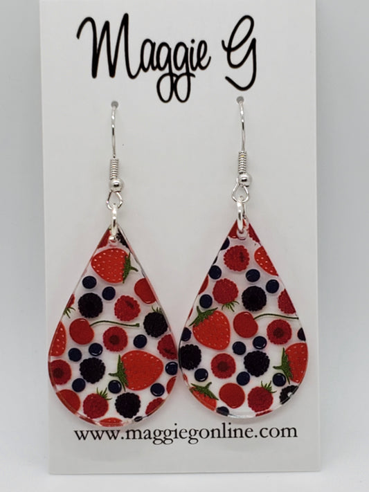 Berry Earrings / Fruit Earrings / Fruit Jewelry / Cute Earrings