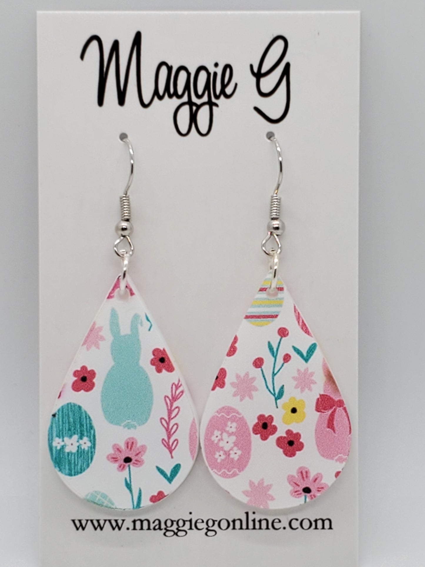 Easter Bunny Earrings / Easter Egg Earrings/ Acrylic Easter Earrings