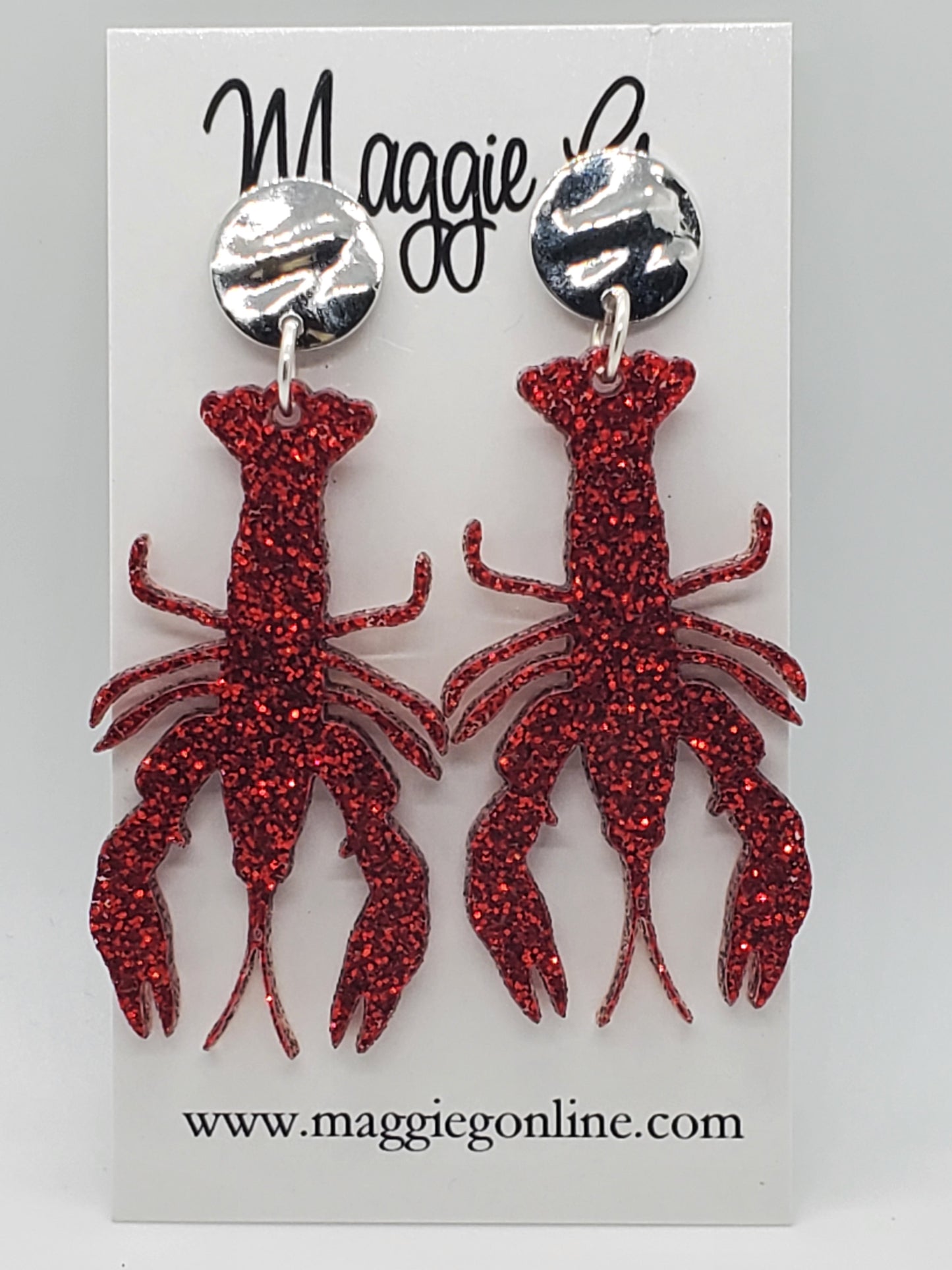 Crawfish Earrings - Crawfish Earrings, Crawfish Jewelry, Cajun Accessories, Crawfish & Corn Earrings