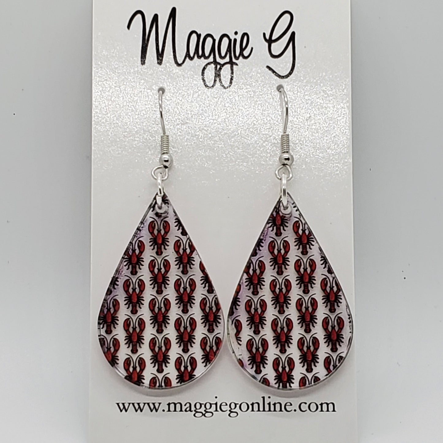 Crawfish Earrings - Crawfish Earrings, Crawfish Jewelry, Cajun Accessories, Crawfish & Corn Earrings