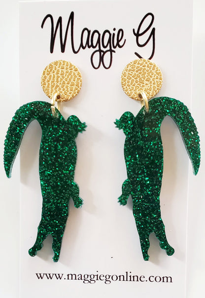 Alligator Earrings |  Alligator Jewelry | Cajun Accessories