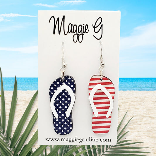 4th of July , Patriotic, Acrylic Earring