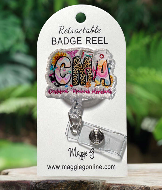 Funny Badge Reel - Nurse Badge Reel - Er Nurse Badge - CMA Badge Reel - MA Badge Reel -  Interchangable | CMA