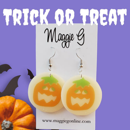 Halloween Sugar Cookie Earrings Pumpkins | Festive & Whimsical Jewelry