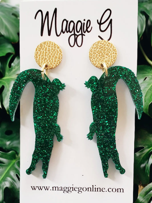 Alligator Earrings |  Alligator Jewelry | Cajun Accessories