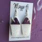 Snoballs Earrings Handmade Acrylic