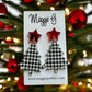 Christmas Tree Earrings Houndstooth Design Alabama