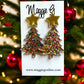 Christmas Tree Acrylic Earrings