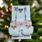 Christmas Earring Santa in Pink