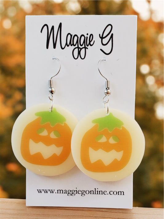 Halloween Sugar Cookie Earrings Pumpkins | Festive & Whimsical Jewelry