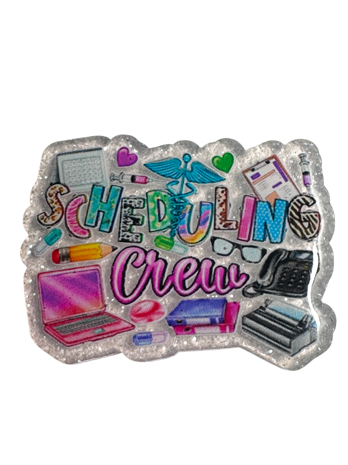 Badge Reel | Interchangable |  ID Badge holder Scheduling Crew