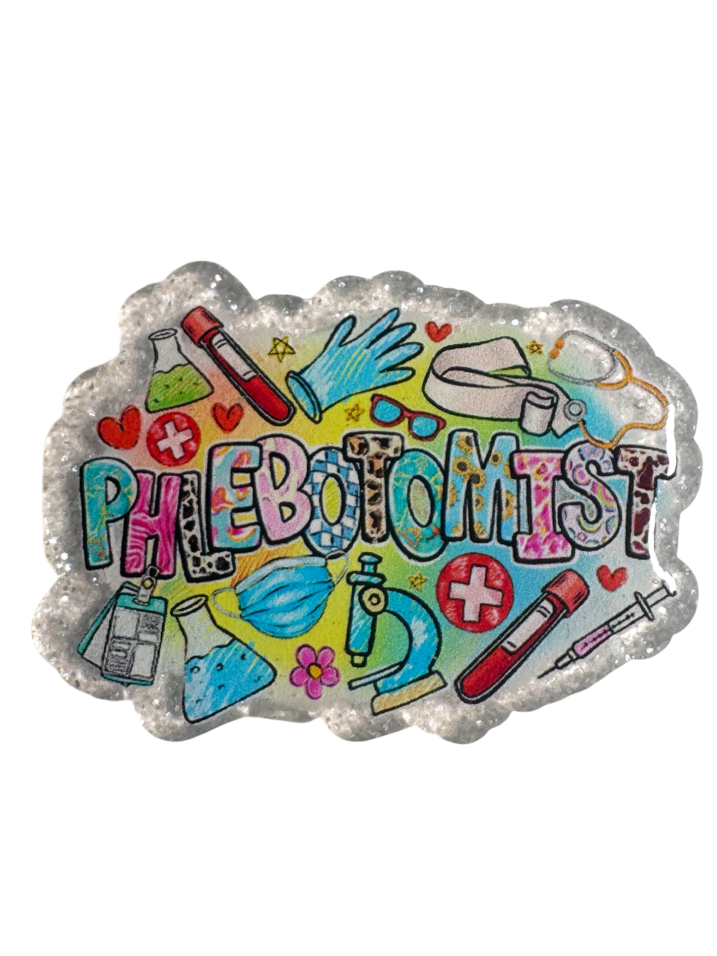 Badge Reel | Interchangable |  ID Badge holder Phlebotomist