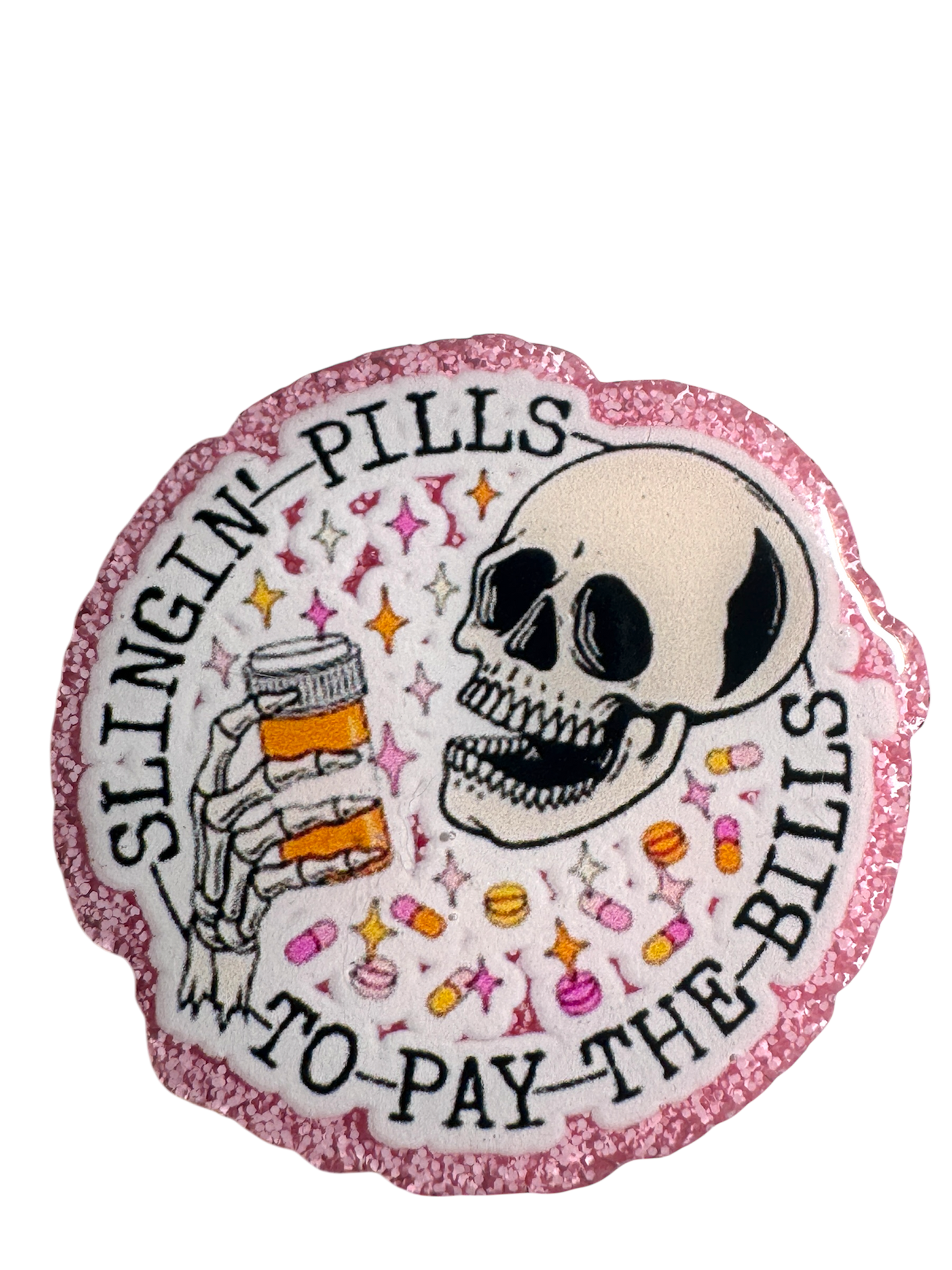 Badge Reel | Interchangable |  ID Badge holder Slingin Pills