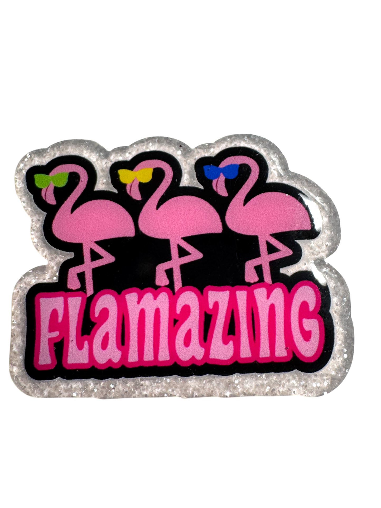 Badge Reel | Interchangable |  ID Badge holder Flamazing Flamingos