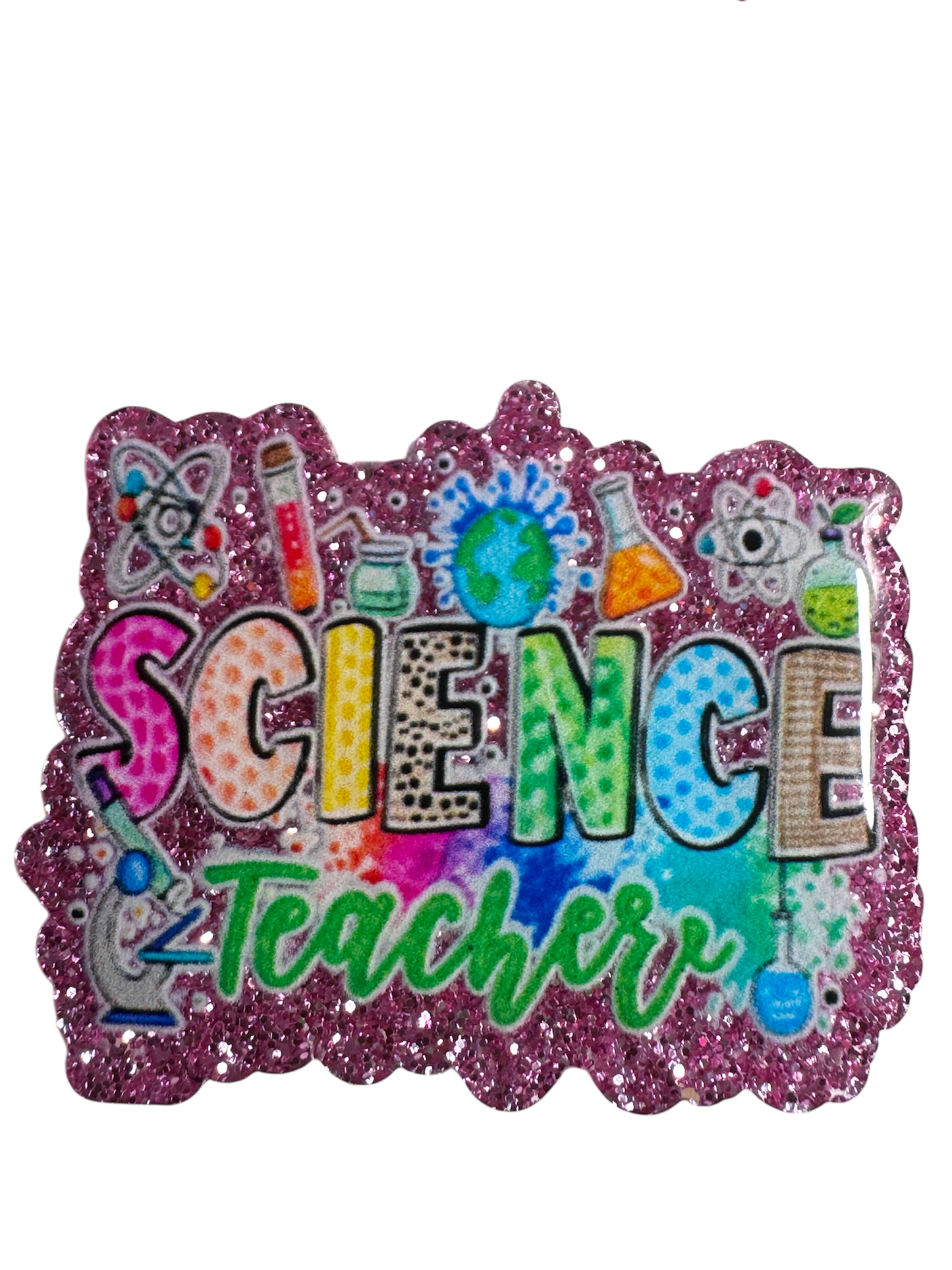 Badge Reel | Interchangable |  ID Badge holder Science Teacher
