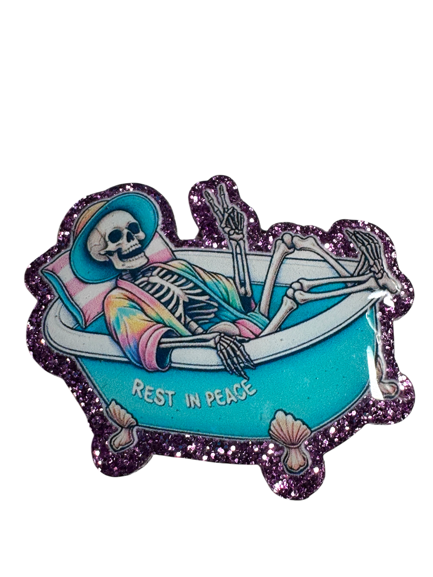Badge Reel | Interchangable |  ID Badge holder Skelton Humorous