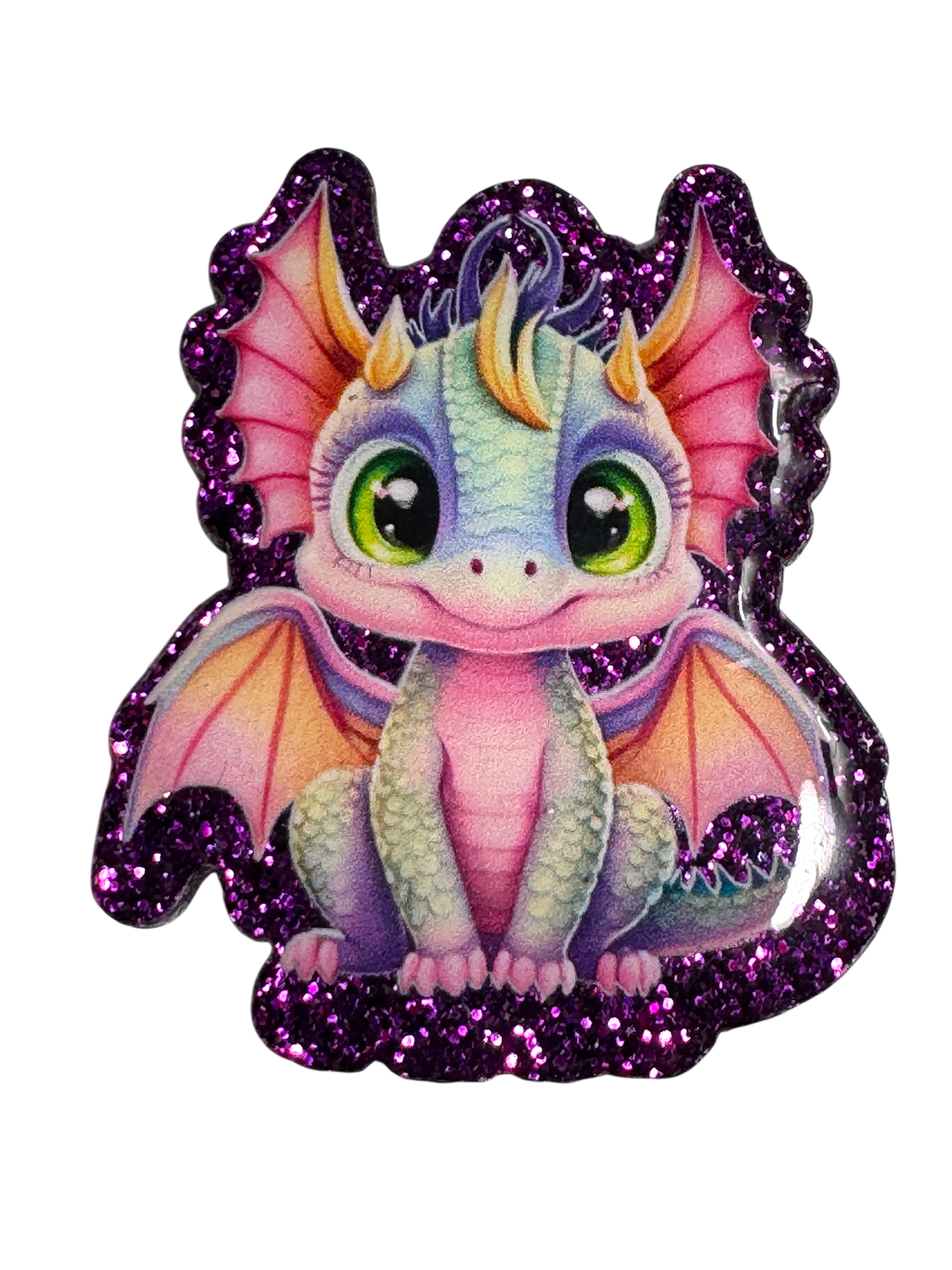 Badge Reel | Interchangable | ID holder  Cute Dragon