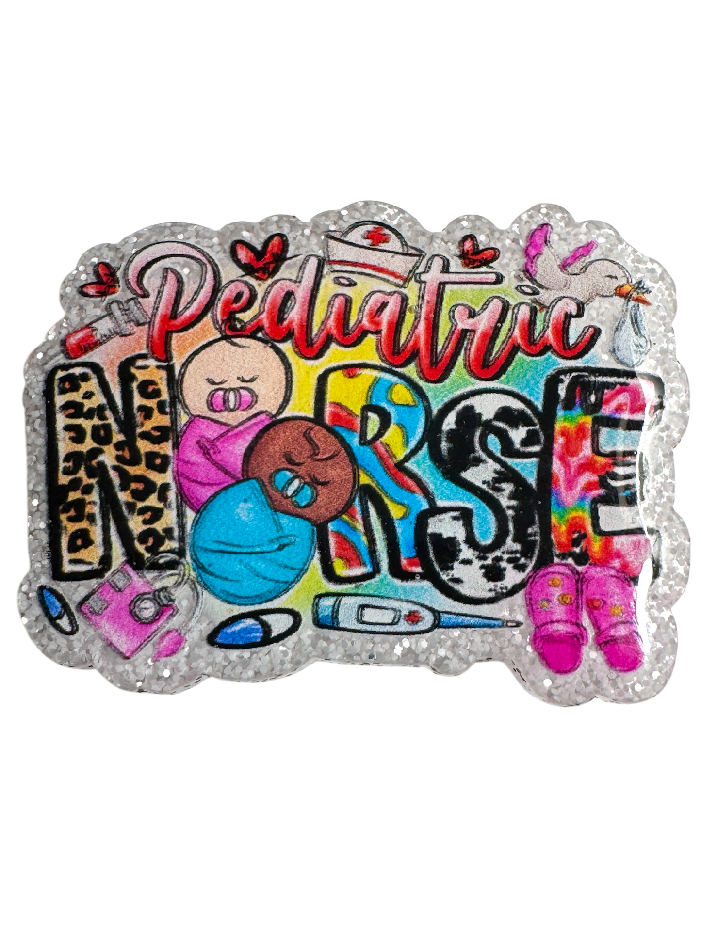 Badge Reel | Interchangable | Nursing Badge Reel  Pediatric Nurse