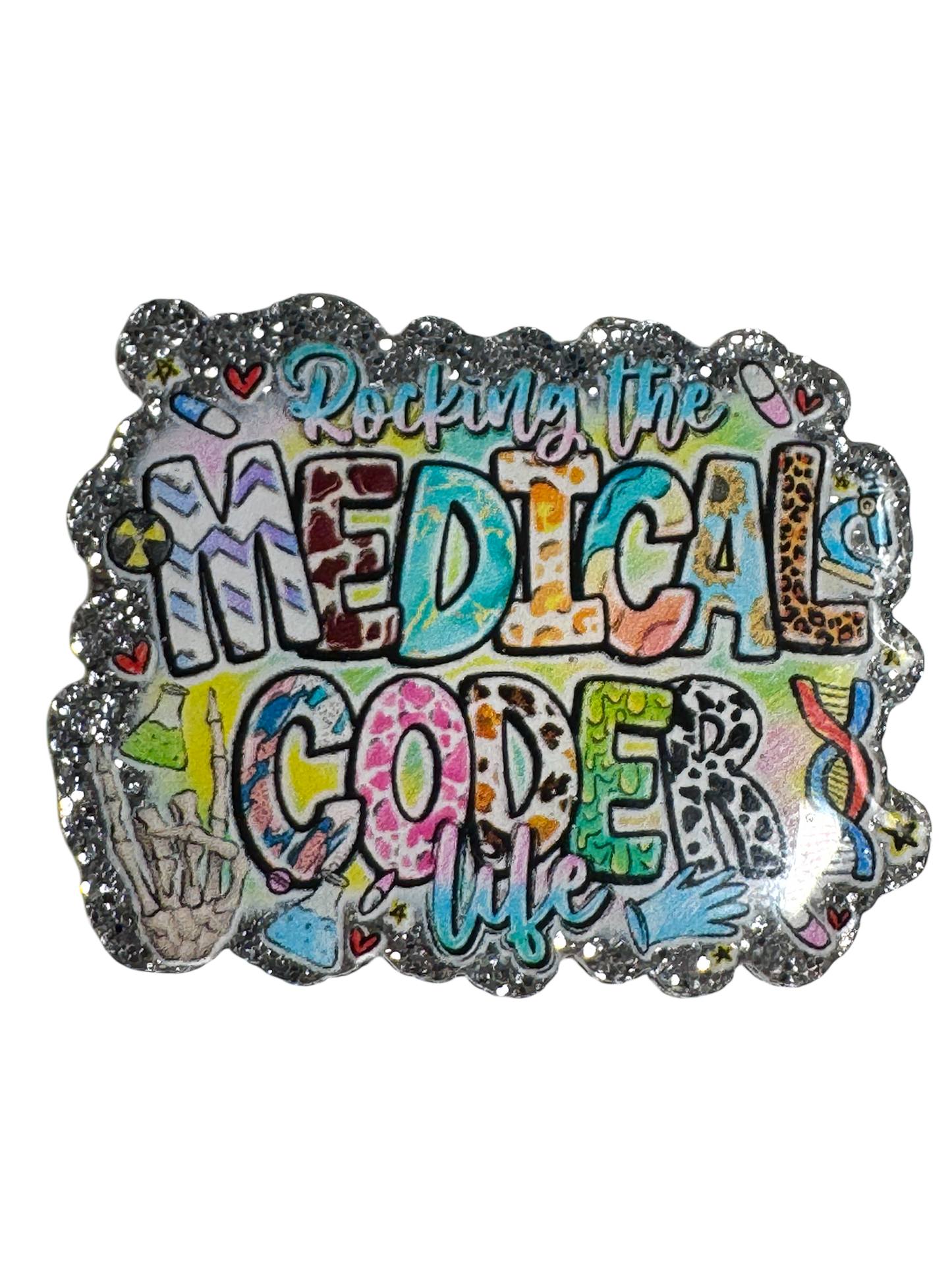 Badge Reel | Interchangable | Nursing Badge Reel  Medical Coder