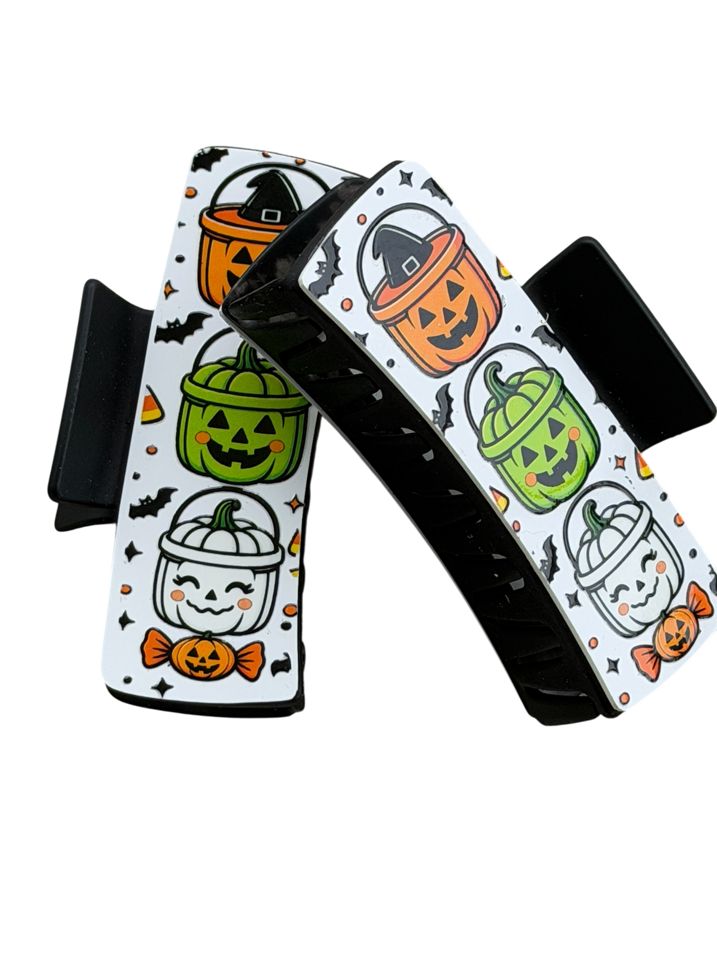 Spooky Cute Halloween Pumpkin Hair Claw Clip