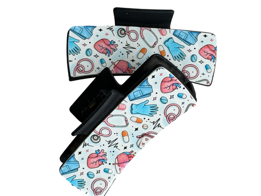 Medical Nurse Healthcare Hair Claw Clip