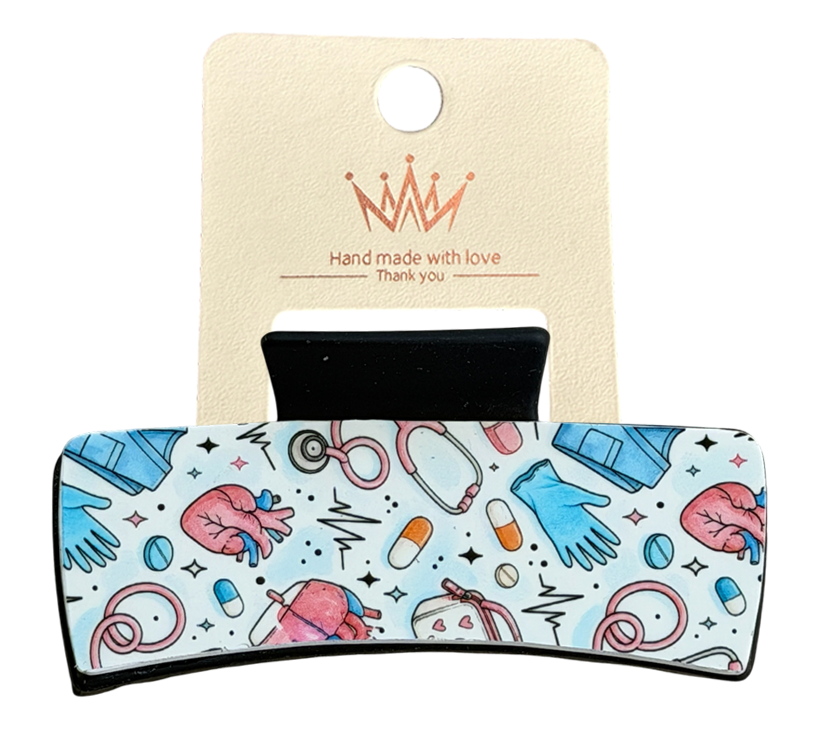 Medical Nurse Healthcare Hair Claw Clip