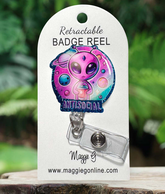 Badge Reel | Interchangable | Antisocial ID Badge holder