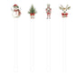 Christmas Red - Beverage Stick -  Drink Stick - Swizzle Stick - Drink Stirrers - Cocktail Stir Stick