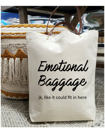 Durable Canvas Tote Bag – Eco-Friendly & Stylish / Emotional Baggage