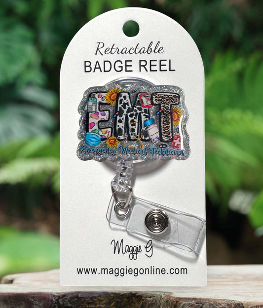 Badge Reel | Interchangable |  ID Badge holder EMT