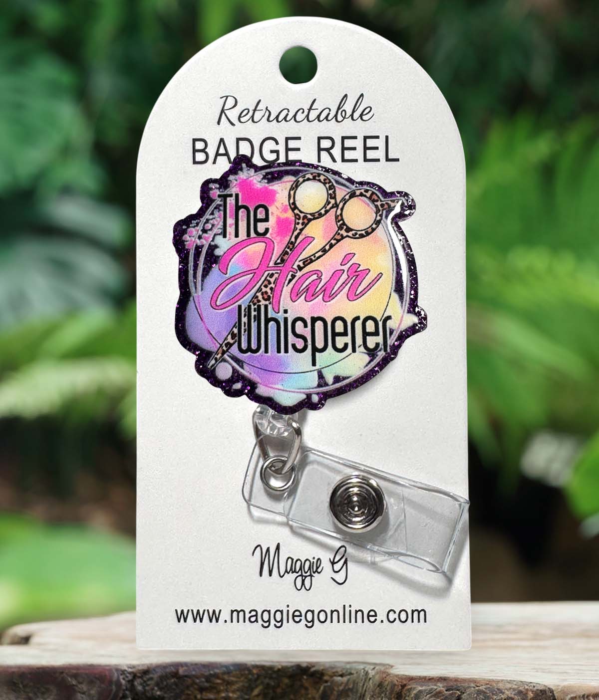 Badge Reel | Interchangable |  ID Badge holder Hairdresser