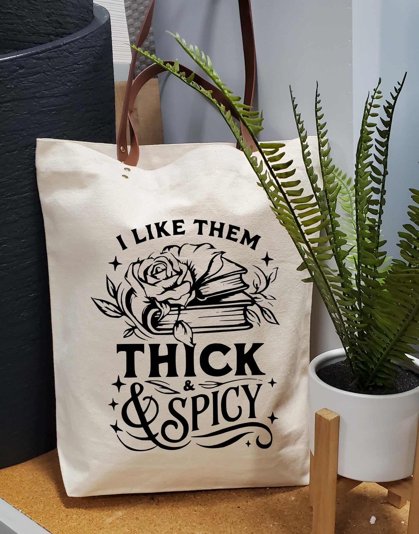 Durable Canvas Tote Bag – Eco-Friendly & Stylish / I Like them Thick & Spicy