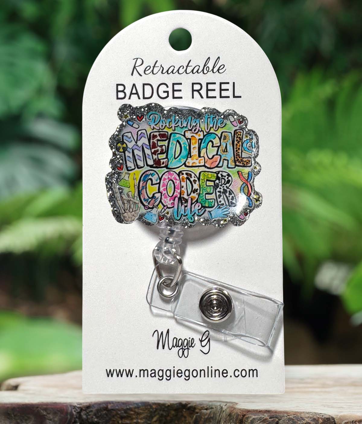 Badge Reel | Interchangable | Nursing Badge Reel  Medical Coder