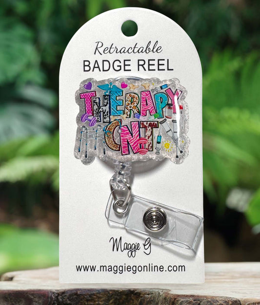 Badge Reel | Interchangable | Nurse Badge Reel  - Therapy CNT Badge Reel